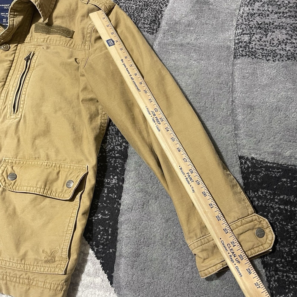 American Eagle Outfitters Chore Jacket Men XL Brown Bomber Work Heavy Coat - Picture 8 of 16